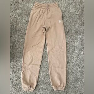 tan Adidas women’s sweatpants
